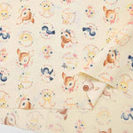 Cotton sheeting printed fabric un/no Retro Bambi - nomura tailor