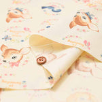 Cotton sheeting printed fabric un/no Retro Bambi - nomura tailor