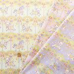 Cotton Sheeting Lame (Glitter) Printed Fabric - un/no Merry-go-round - nomura tailor