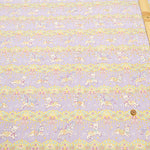 Cotton Sheeting Lame (Glitter) Printed Fabric - un/no Merry-go-round - nomura tailor