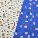 Cotton CB print fabric Kids Land Densha - nomura tailor