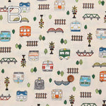 Cotton CB print fabric Kids Land Densha - nomura tailor