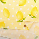 Cotton Oxford Printed Fabric - Lemon - nomura tailor