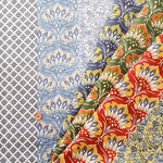 Silky-like Cotton Compass Print Fabric - Ethnic - nomura tailor