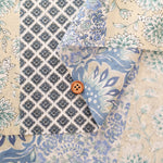 Silky-like Cotton Compass Print Fabric - Ethnic - nomura tailor