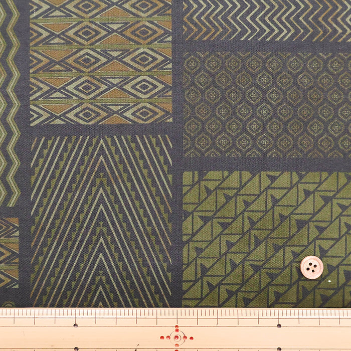 Cotton Muslin printed Fabric  Asian Overdye - Patchwork - nomura tailor