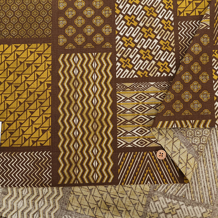 Cotton Muslin printed Fabric  Asian Overdye - Patchwork - nomura tailor