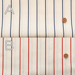 Cotton Broad Fabric - Pencil Stripe - nomura tailor