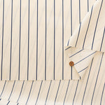 Cotton Broad Fabric - Pencil Stripe - nomura tailor
