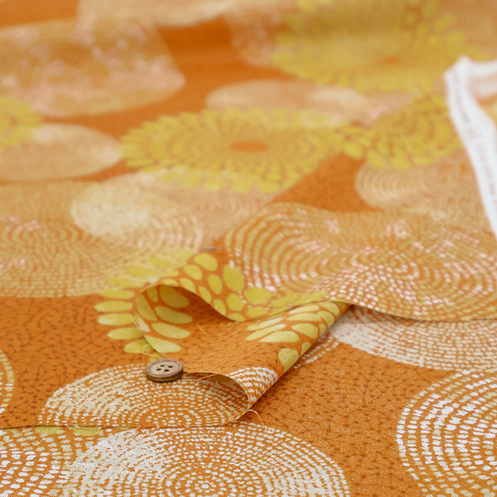Silres Finished Cotton Compass Printed Fabric - Ethnic - nomura tailor