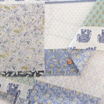 Cire Finish Cotton Compass Printed Fabric - Ethnic Patchwork - nomura tailor