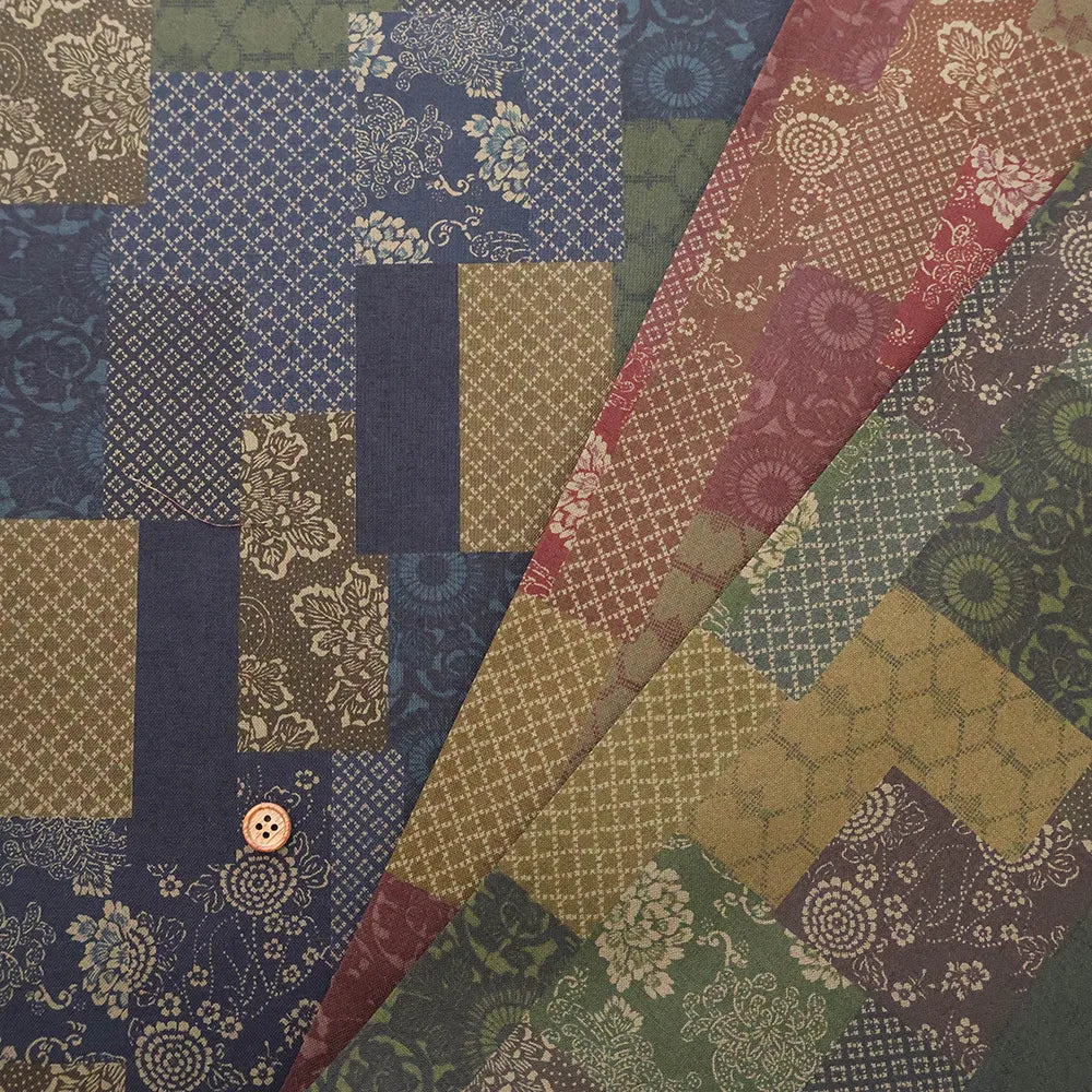Cotton Sheeting printed Fabric - Oshima Style - nomura tailor