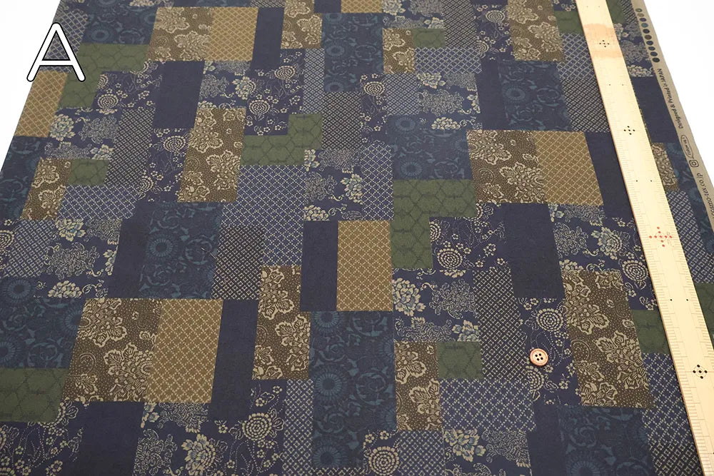 Cotton Sheeting printed Fabric - Oshima Style - nomura tailor