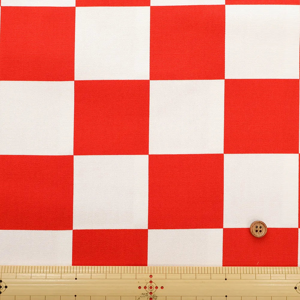 Cotton Oxford Printed Fabric - Check - nomura tailor