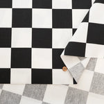 Cotton Oxford Printed Fabric - Check - nomura tailor