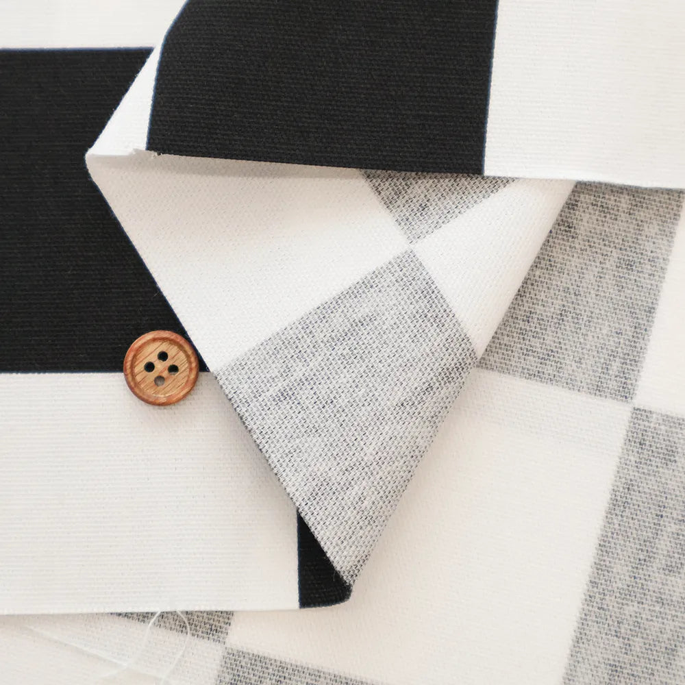 Cotton Oxford Printed Fabric - Check - nomura tailor