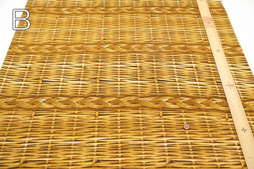 Cotton Oxford Printed Fabric バスケット - nomura tailor