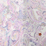 Cotton 100 twin boiled print fabric paisley - nomura tailor