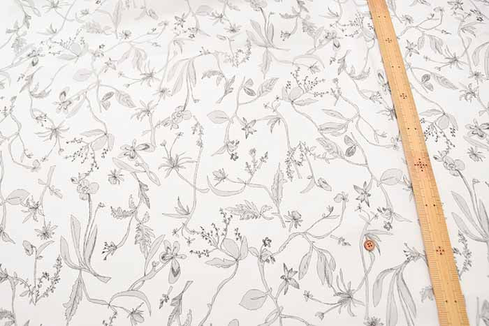 Cotton 100 twin voile printed fabric Flower - nomura tailor