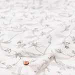 Cotton 100 twin voile printed fabric Flower - nomura tailor