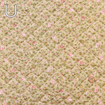 Cotton broadcloth printed quilt fabric <all stitch> small flowers - nomura tailor