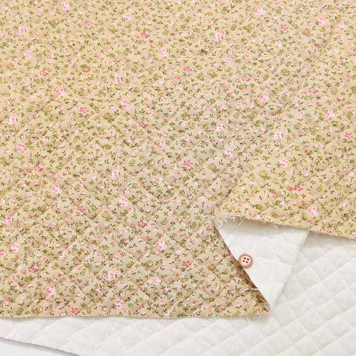 Cotton broadcloth printed quilt fabric <all stitch> small flowers - nomura tailor