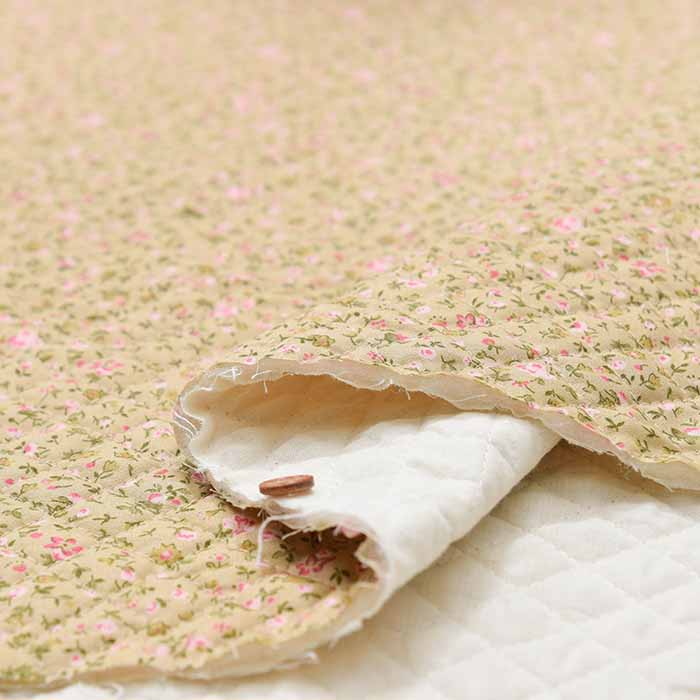 Cotton broadcloth printed quilt fabric <all stitch> small flowers - nomura tailor