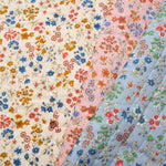 Cotton Broad Print Striped Quilt Fabric Flower - nomura tailor