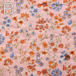 Cotton Broad Print Striped Quilt Fabric Flower - nomura tailor