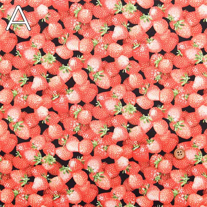 Cotton Ox Printed Fabric Strawberry - nomura tailor