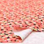 Cotton Ox Printed Fabric Strawberry - nomura tailor