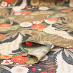 Cotton Sharting Lame (Glitter) Printed Fabric - Crane - nomura tailor