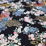 Cotton cinching print fabric Murasakishikibu - nomura tailor