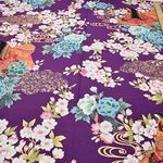 Cotton cinching print fabric Murasakishikibu - nomura tailor