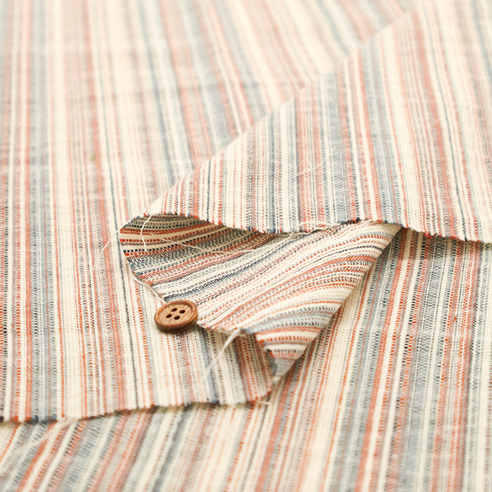 Made in China Cotton Yarn-Dyed Multi-stripe Fabric - nomura tailor