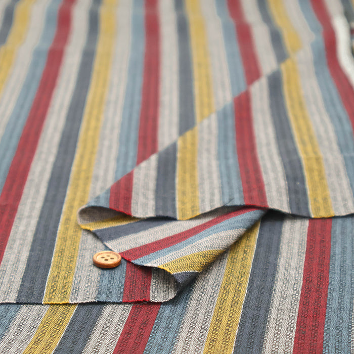 Made in China Cotton Yarn-Dyed Fabric - Japanese Style Stripe Wide - nomura tailor