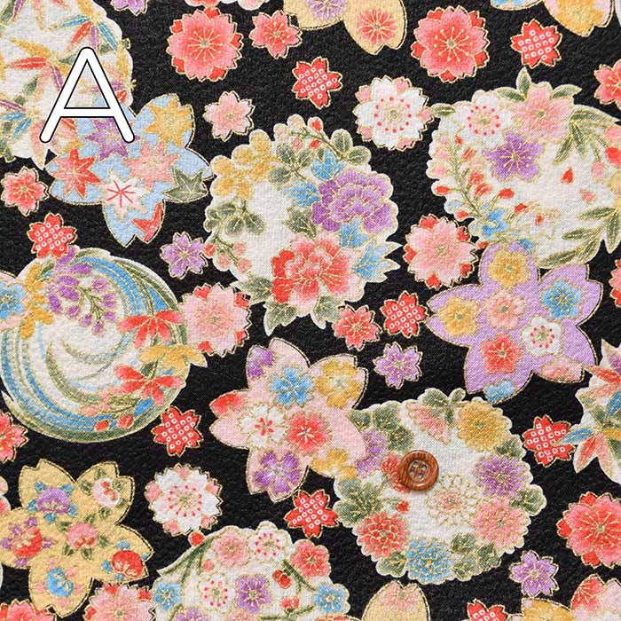 Cotton Skare Enbox Japanese pattern print fabric 1 - nomura tailor