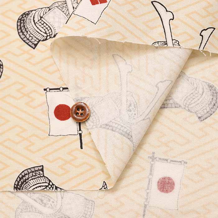 Cotton cinching printed fabric headband - nomura tailor