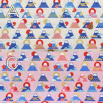 Cotton shingle printed fabric Fujiyama - nomura tailor