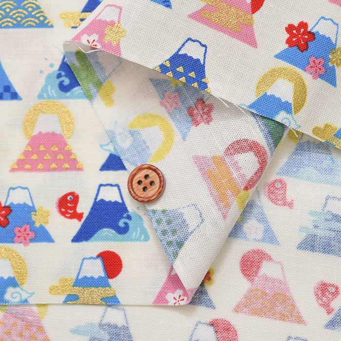 Cotton shingle printed fabric Fujiyama - nomura tailor