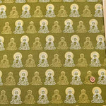 Cotton chinese Grame printed fabric Big Buddha - nomura tailor