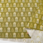 Cotton chinese Grame printed fabric Big Buddha - nomura tailor