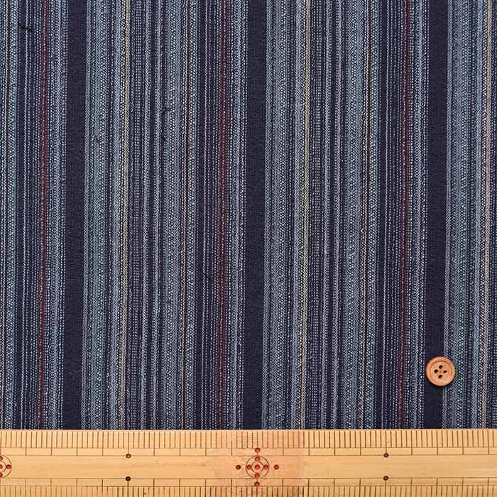 China Cotton plain weave fabric Stripe pattern - nomura tailor