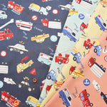 Cotton CB printed fabric Dream Child working car - nomura tailor