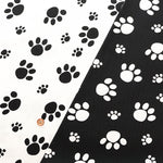 Cotton Twill Print Fabric - Footsteps - nomura tailor