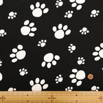 Cotton Twill Print Fabric - Footsteps - nomura tailor