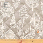 Cotton Ox Printed Quilt Fabric ≪Half Needle≫ Leaf - nomura tailor