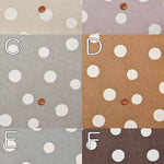 Cotton Ox Print Fabric Natural Earth Color Dot - nomura tailor