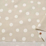 Cotton Ox Print Fabric Natural Earth Color Dot - nomura tailor