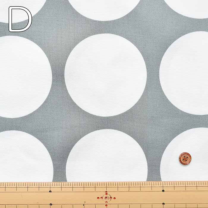 Cotton Ox Printed Fabric Big Polka Dots - nomura tailor